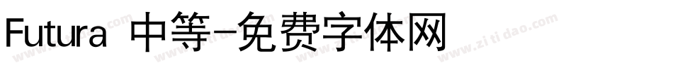 Futura 中等字体转换